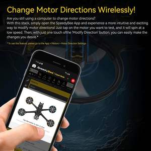 SpeedyBee F405 Mini Stack BLS 35A 4 en 1 ESC para Bluetooth FC Wireless Tuning 3-6S Flight Stack Compatible con Drones al aire libre - Product Image 4