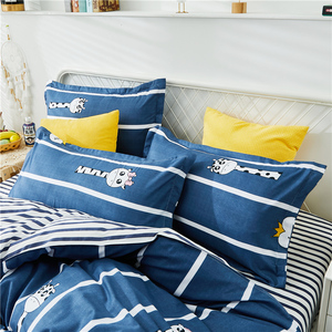 Tùy chỉnh sợi nhỏ thoải mái in hươu cao cổ phim hoạt hình Duvet cover bộ đồ giường đặt cho trẻ em - Product Image 3