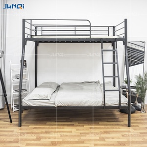 Litera de hierro y metal de dos capas para adultos, litera triple inteligente para niños, litera, escaleras - Product Image 2