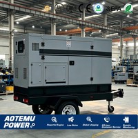 Generador Diésel Tipo Remolque de 200KVA 250KVA 300KVA 220V con SmartGen ATS y Freno, Remolque Móvil para Proyectos de Eventos al Aire Libre