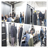 Micro-centre de données préfabriqué 40 pieds avec rack de serveur 47U High Cube et refroidissement en-rangée pour les nœuds périphériques de ville intelligente