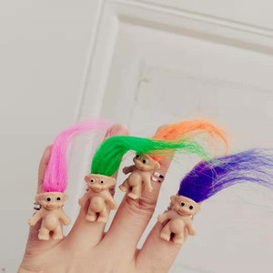 All'ingrosso adorabili bambole Vintage Mini Troll piccole figure di azione carine feste scolastiche di uova di Pasqua che riempiono le forniture per le vacanze - Product Image 5