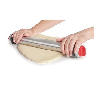 Mattarello in Acciaio Inossidabile con Anelli da 34 Cm per Impastare - Product Image 3