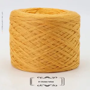 Kaşmir karışımlı iplik çok telli yün ve orta kalın merserize pamuk el-örme DIY eşarp iplik topu - Product Image 6