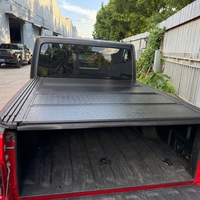 Couverture de benne rigide manuelle pliable en quatre parties en aluminium, étanche, pour Jeep Gladiator JT, installation sans perçage, directement de l'usine