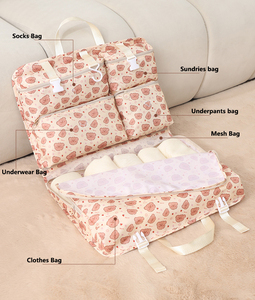 Tùy Chỉnh Chất Lượng Cao Du Lịch Quần Áo Tổ Chức 7-Trong-1 Du Lịch Lưu Trữ Túi Dây Kéo Đóng Gói Cubes Cho Du Lịch Hành Lý - Product Image 4