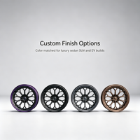 Velg Alloy Forged One Piece Warna Hitam Ungu Model Stance Custom Cocok untuk Lexus ES Mercedes C Class Honda Civic MiniCooper