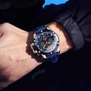 Montre-bracelet pour homme Drioshipping, étanche, personnalisée, de luxe, résistante à l'eau, montre à quartz pour homme, vente en gros - Product Image 5