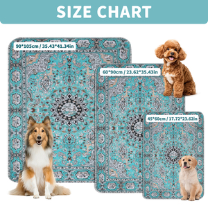 Lot de 2 tapis absorbants lavables pour <span class=keywords><strong>chiens</strong></span>, 24*18 pouces, épais, forte absorption, réutilisables, anti-fuites, imperméables - Product Image 3