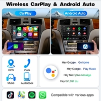 Radio para Auto Android de 9 Pulgadas con Carplay Inalámbrico, Navegación GPS y Control desde el Volante para Lexus ES250 ES300 ES330 2001-2006