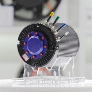 Moteur synchrone à aimants à refroidissement par eau 5-12KW 145, moteur BLDC à haut rendement pour vélo électrique, moteur PMSM à refroidissement par eau 145 pour transmission intermédiaire - Product Image 4