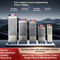 Transformateur silencieux ultra-mince 12/24V Alimentation à découpage à pression constante pour l'éclairage LED Ingénierie LED silencieuse et efficace