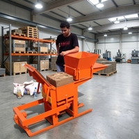 Machine à briques en terre cuite Shengya QMR2-40 à bas prix, machine manuelle de fabrication de blocs de briques en argile