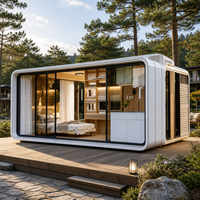 Capsule de luxe Apple Cabin Pod, maison préfabriquée, maison-conteneur, villa-capsule pour resort de glamping en plein air