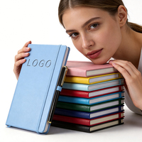 Carnet de notes professionnel personnalisé avec logo sur mesure, fermeture élastique, multicolore, fabriqué en usine d'origine