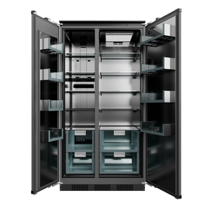 Offre Spéciale Réfrigérateur encastré côte à côte de 36 pouces en acier inoxydable 455L Unité à usage domestique de grande capacité Dégivrage électrique sans gel - Product Image 1