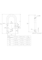 Dégagement de verrouillage 27MM 50MM 304SS Cadenas Manilles pour cadenas de 40mm