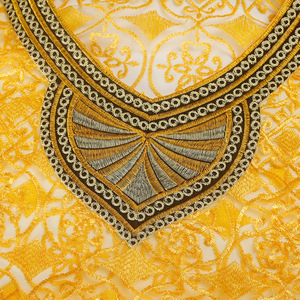 Abito caftano africano Plus Size in pizzo per le donne tradizionale Boubou nigeriano con abito interno - Product Image 5