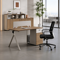 Bureau de travail durable pour le personnel de bureau, table de bureau modulaire pour la décoration de lieux de travail modernes