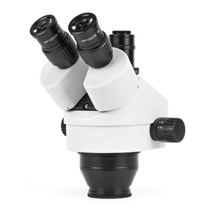 Microscopio <span class=keywords><strong>Trinocular</strong></span> con Zoom estéreo, cabeza Focal con adaptador de montaje en C, SZM-0745TH 7x-45x - Product Image 1