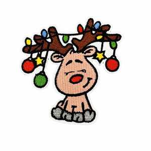 En stock – Nouvelle collection de patchs brodés en tissu, motifs de Noël (bonhomme de neige, renne) pour accessoires vestimentaires décoratifs - Product Image 5