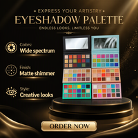 Palette de fards à paupières minéraux quatre saisons en gros, personnalisable, marque privée, sans cruauté, poudre scintillante waterproof