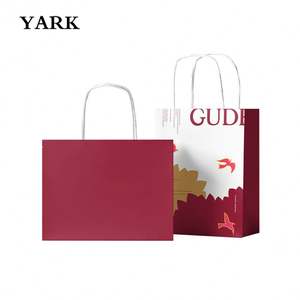 Bolsa de la compra plegable con logotipo personalizado impreso cartón corrugado reutilizable con lámina de oro en relieve - Product Image 1