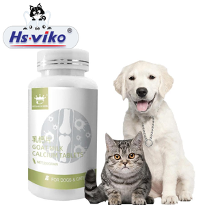 Kalsium susu tablet untuk anjing kucing Chews seluruh kambing susu Ca Mg Zn Vitamin D enzim nutrisi hewan peliharaan suplemen Hip dan sendi - Product Image 1