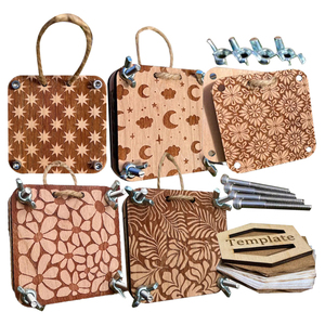 2026 New Dried Nature Preserved Wooden Collecting DIY Art Handcraft Pocket Flower Press Kit