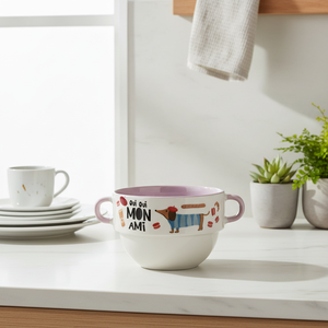 High Quality Custom <b>Large</b> Capacity Camping Home Use Ceramic Porcelain Eco-Friendly Dishwasher <b>Safe</b> Heat Resistant Serving Bowls - Product Image 5