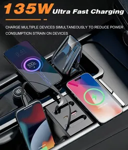 Station d'accueil sans fil Vtear pour voiture, charge multi-ports, accessoires de décoration intérieure pour <span class=keywords><strong>Volvo</strong></span> S60 V60 <span class=keywords><strong>XC60</strong></span> S90 V90 XC90 - Product Image 6