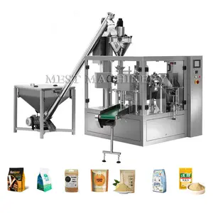 Fabrika fiyat otomatik fermuar kılıfı dolum baharat ambalaj kakao kahve tozu hazır çanta Doypack paketleme makinesi