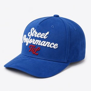 Premium <b>Waterproof</b> 5-Panel Faux Suede Baseball <b>Cap</b> with Hand Embroidery Logo Custom Chenille Embroidery Outdoor Sport Hat-Bulk - Product Image 1
