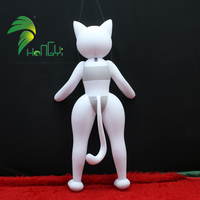 Poupée gonflable en PVC de haute qualité Hongyi, chaton fille, jouet de dessin animé gonflable