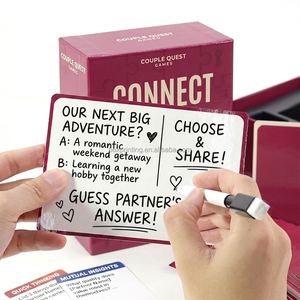 Jeu de cartes effaçables en gros avec stylo à encre noire, composant de jeu de cartes écologique en papier kraft de qualité supérieure, exportateur - Product Image 1