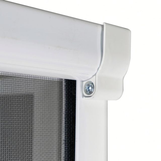 Wholesale Aluminium Retractable Fly Screen Window Anti Mosquito Insect Bug Fiberglass Screen Sliding Roller Screen Window Mesh