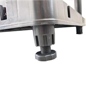 4 Tier xếp chồng Kệ Kệ Đen đổ cho tầng hầm lưu trữ kệ cao cấp nhựa OEM nhựa kệ kho giá - Product Image 3