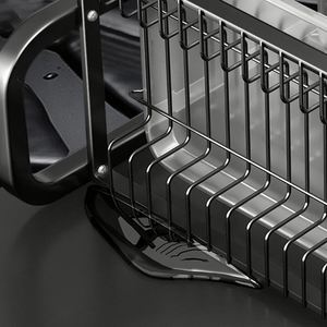 3-Layer Chopsticks Dishes <b>Storage</b> <b>Kitchen</b> Counter Drainage Dish Drying Rack With <b>Storage</b> Holder <b>Kitchen</b> Organization and <b>Storage</b> - Product Image 3