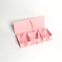 Boîte cadeau biodégradable durable en forme de M pour la fête des mères, avec couvercle rabattable et emballage de fleuriste pour maman