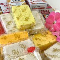 Boxed English Kurkuma Handgemaakte Zeep voor Diepgaande Reiniging - AHA Zeep 80g