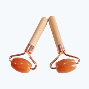 Rodillo Facial de Jade Aventurina Roja 100% Natural para Lifting Facial, Mini Rodillo de Jade Pequeño - Product Image 4
