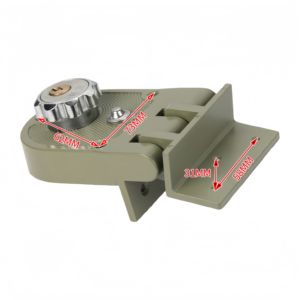 जस्ता मिश्र धातु उच्च गुणवत्ता वाले बाघ दरवाजा रिम लॉक सुरक्षा स्लाइडिंग दरवाजा - Product Image 4