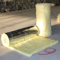 Isolation en laine de verre pour toiture de bâtiment métallique certifiée ISO MBI R94 R122, isolation en fibre de verre avec feuille d'aluminium résistante