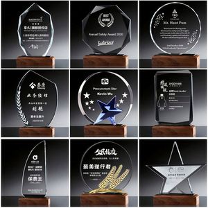 Cheap <b>Wholesale</b> Blank <b>Glass</b> Trophy Crystal <b>Awards</b> Custom 3D <b>Glass</b> Trophies Personalized Engraved Crystal <b>Awards</b> - Product Image 5