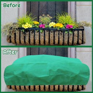 Housses de protection contre le gel pour plantes, lot de 2 housses rectangulaires pour bacs de jardin surélevés avec cordon de serrage, grandes couvertures anti-gel pour bacs de jardin - Product Image 4