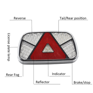 Nouveau ECE E-MARK approuvé LED combinaison feu arrière de <span class=keywords><strong>remorque</strong></span> 12-24V IP67 étanche frein arrière/brouillard/clignotant prise <span class=keywords><strong>13</strong></span> <span class=keywords><strong>broches</strong></span> - Product Image 3