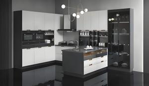 Custom Kitchen Cabinet Modern Design Made in China High Quality Commercial Kitchen Cabinet With Cupboard <b>Complete</b> <b>Sets</b> - Product Image 2