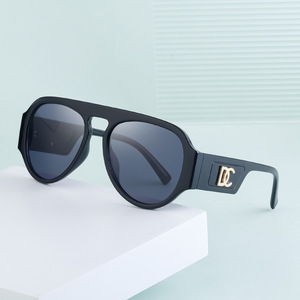 Gafas de sol Dc Aviator, montura negra de PC, protección UV400, protección solar unisex, a la moda, para uso en exteriores - Product Image 2