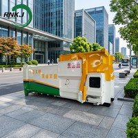 RNKJ Station de compactage de déchets industrielle robuste, alimentation par trémie, haute pression 20MPa, sans fosse, efficace, hors sol