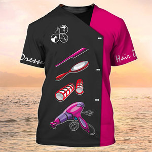 T-shirts d'été à manches courtes pour hommes, motif amusant de barbier, vêtements de coiffure, t-shirts imprimés en 3D - Product Image 2